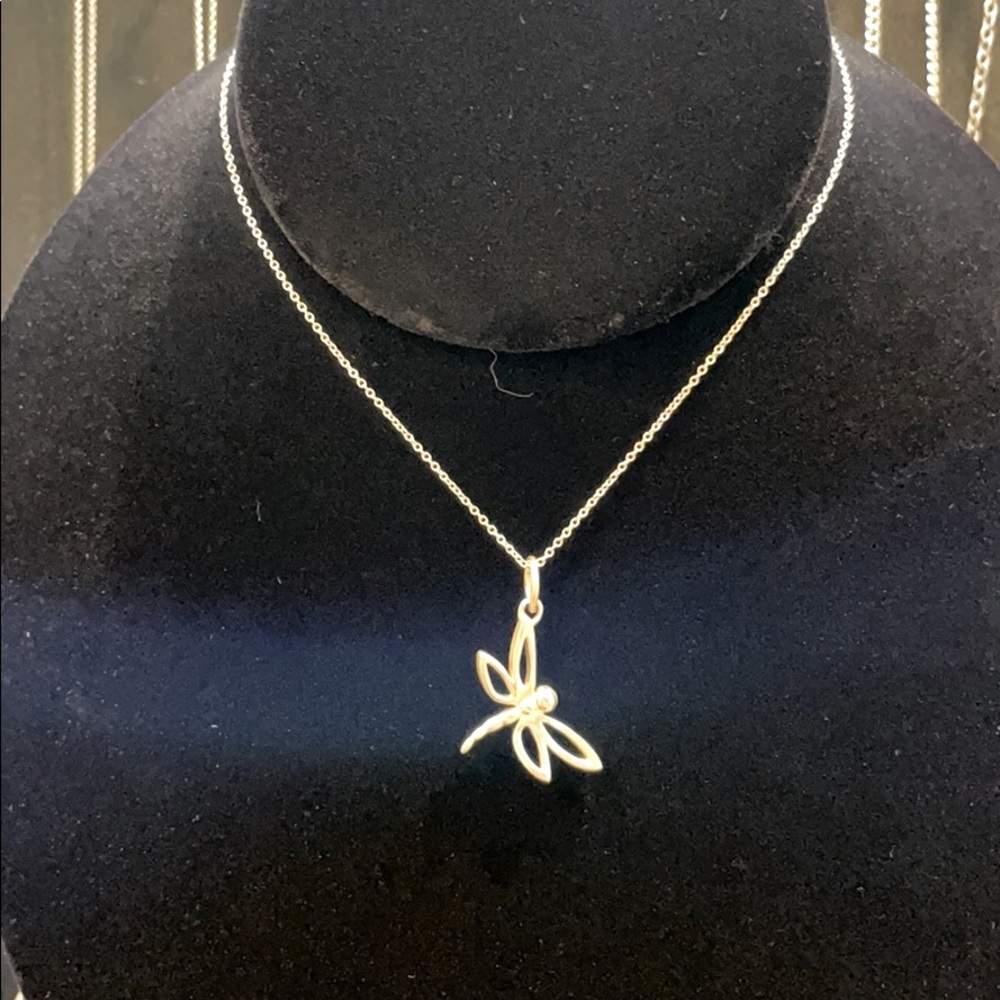 Tiffany Sterling Silver Dragonfly necklace